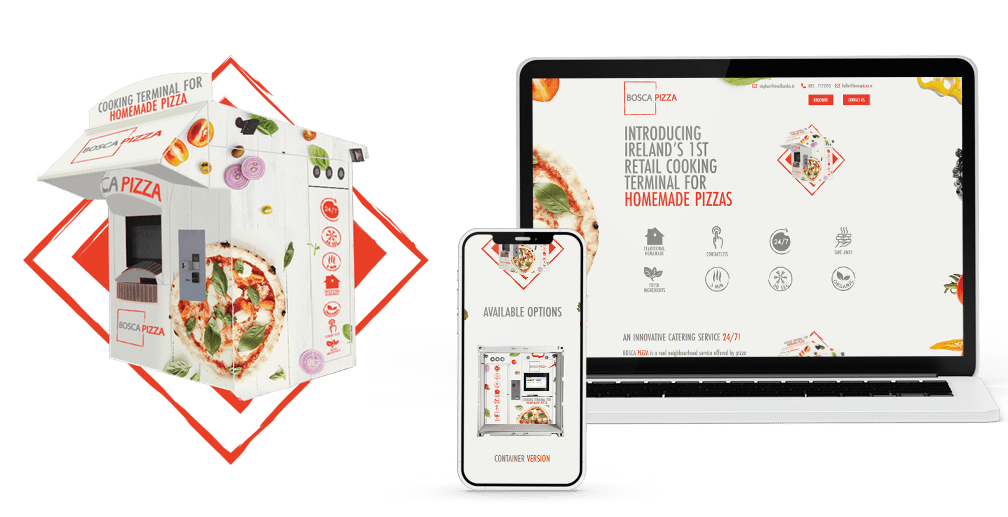 Kola Digital, graphic design kildare, Website Design Naas, BOSCA Pizza,