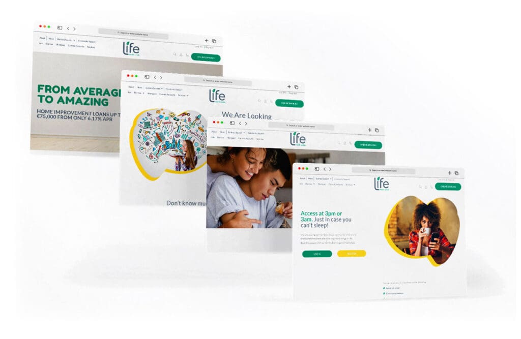Life CU Website Collage - SEO Naas and Google AdWords Naas