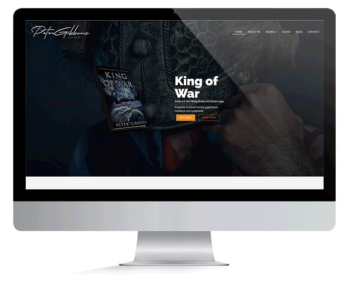 Book author website Website design for authors books by irish authors, kola digital, web design