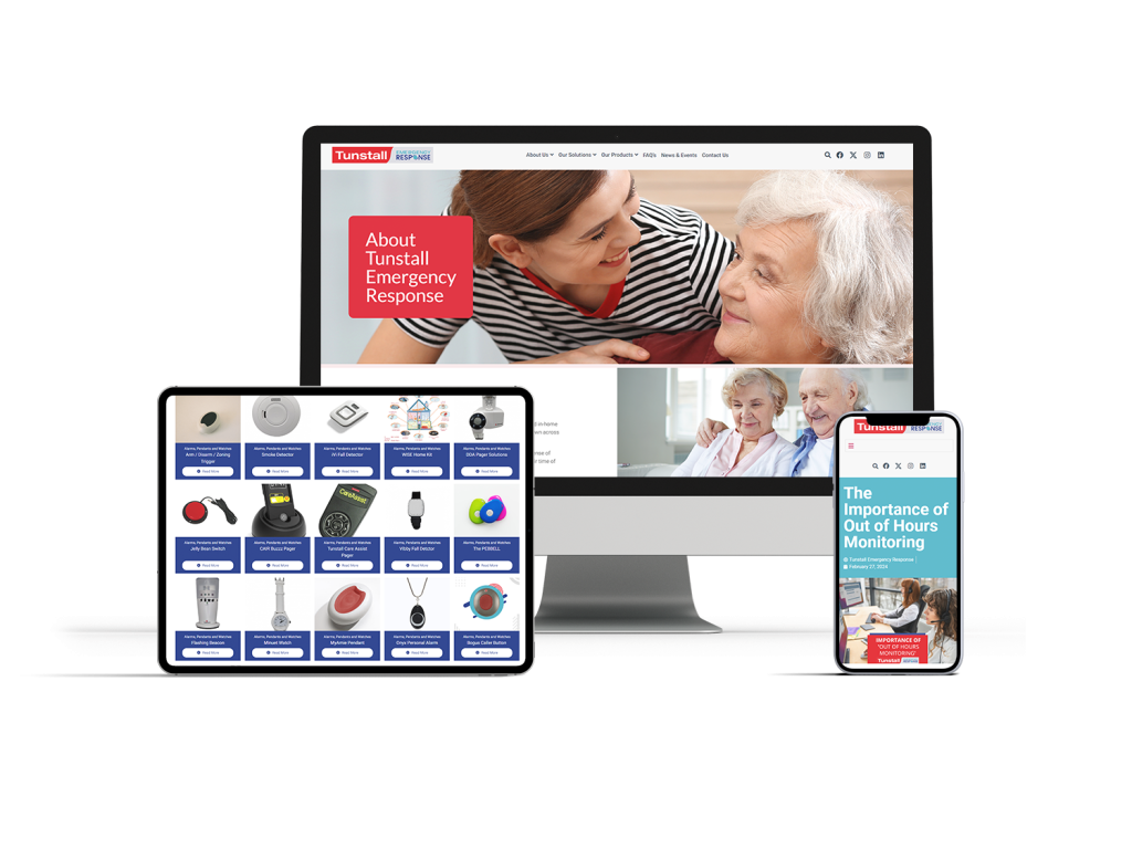 Tunstall Emergency Response, Web Portfolio Kola Digital, Marketing Agency Kildare