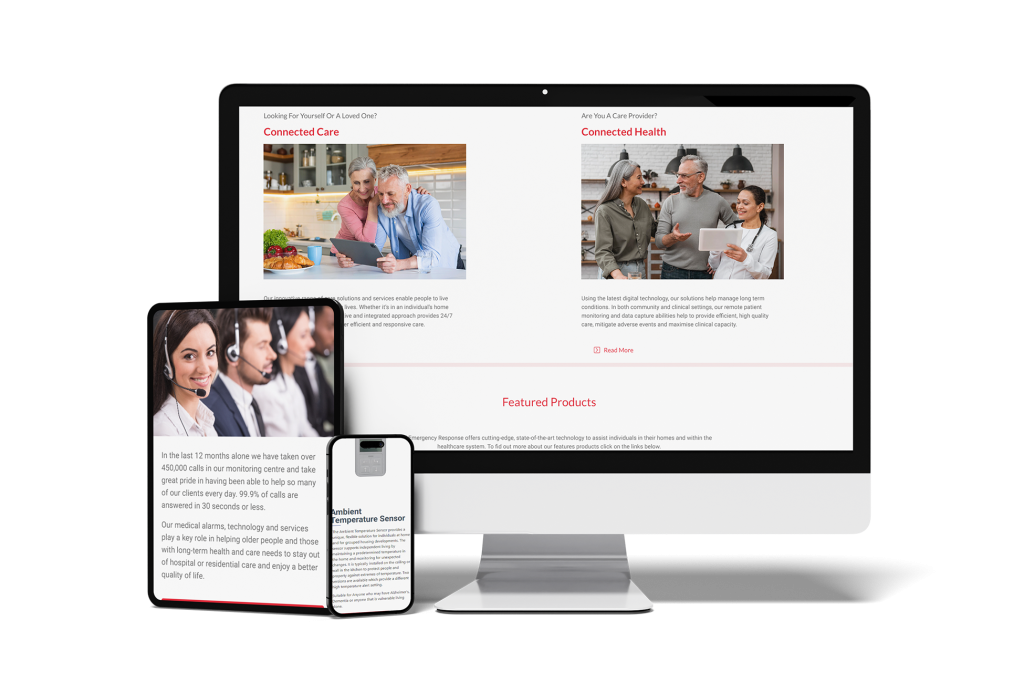 Tunstall Emergency Response, Web Portfolio Kola Digital, Marketing Agency Kildare