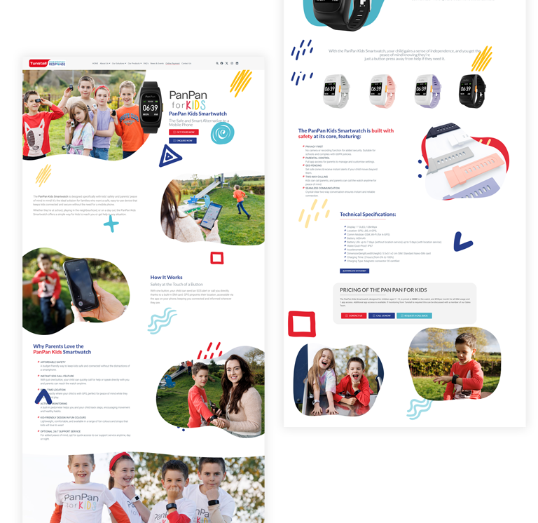 PanPan Kids Smartwatch Launch by a Marketing Agency in Naas, PanPan Smartwatch, Tunstall Emergency Response Ireland
