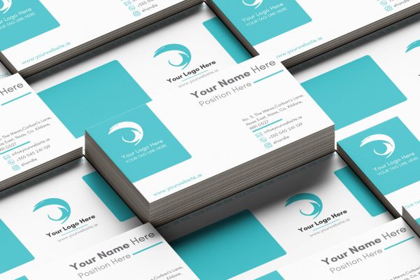 Custom Business Card: Minimal Turquoise
