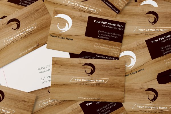 Custom Business Card: Rustic Wood - Image 2