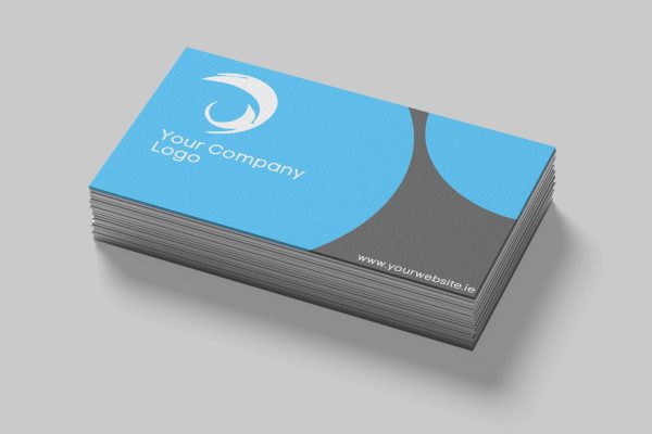 Custom Business Card: Modern Blue & Grey - Image 2