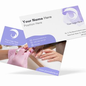 Custom Business Card: Soft Purple & Watercolour